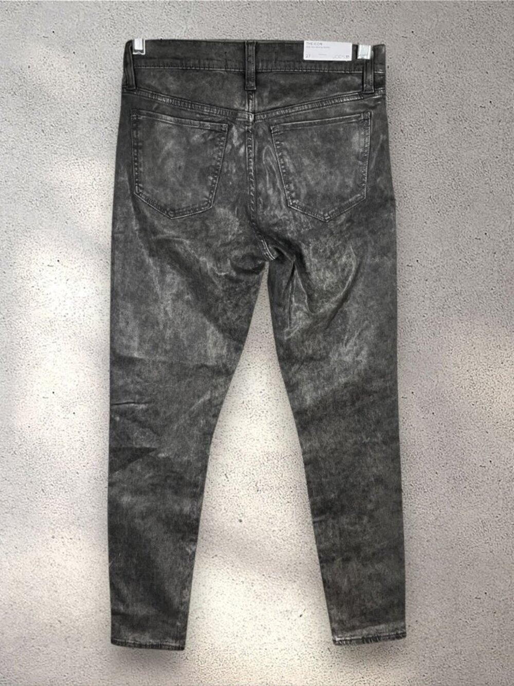 Joe’s Jeans The Icon Skinny Jeans Women’s Sz 27 Black Acid Wash NWOT Front Seam - Picture 2 of 10